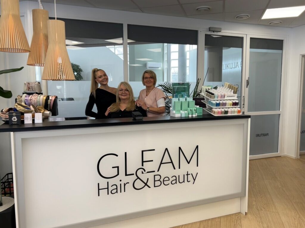 Gleam Hair & Beauty tarjoaa asiakkailleen kiireetöntä, yksilöllistä ja lämminhenkistä palvelua