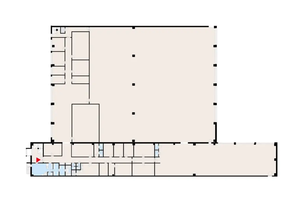 Hakakalliontie 13, Hyvinkää, 2. kerroksen 14645 m2 toimitilan pohjakuva.