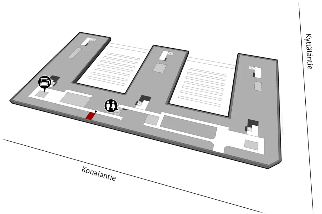 Helsingin Konalantie 47, toimitilan toimisto 12 m2, 3.kerros sijaintikuva