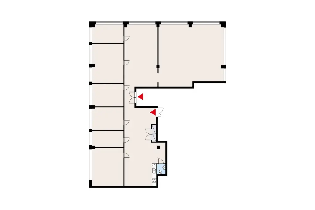 Helsingin Konalantie 47, toisen kerroksen 302 m² toimitilan sijaintikuva